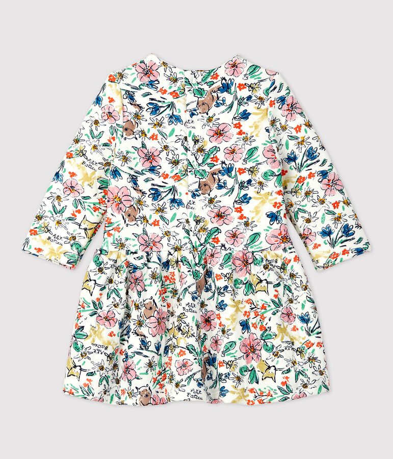 Babies' Quilted Dress white/multicolor