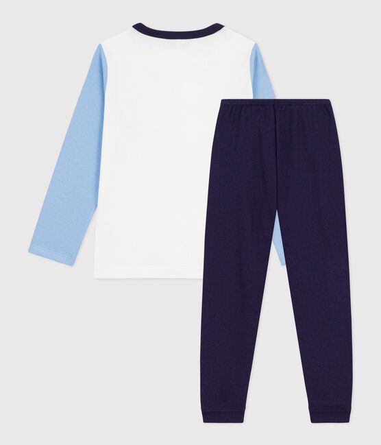 Children's dog design cotton pyjamas. SOIR blue/MULTICO