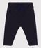 Babies' Quilted Tube Knit Trousers SMOKING blue
