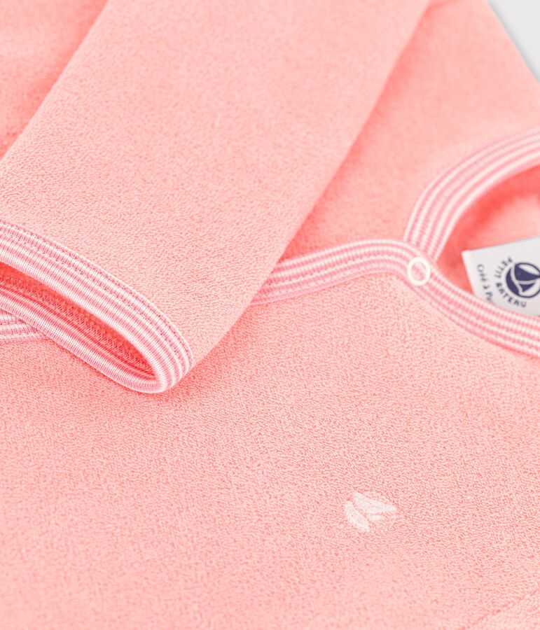 Babies' Terry Sleepsuit pink