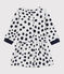 Baby Girls' Long-Sleeved Dress by Jean Jullien MARSHMALLOW white/DOTTIES