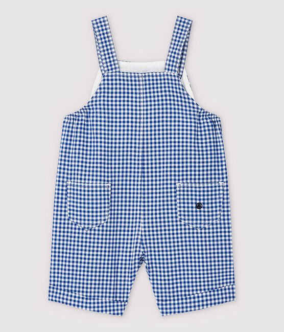 Baby Boys' Woven Dungaree Shorts SURF blue/MARSHMALLOW white