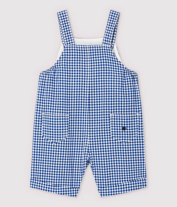 Baby Boys' Woven Dungaree Shorts blue/white