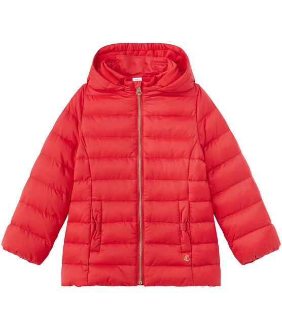 Girl's hooded padded jacket FROUFROU red