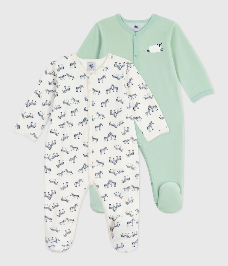 Pack of babies' printed cotton pyjamas multicolor