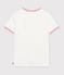 Women's short-sleeved plain cotton T-shirt white