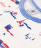 Boys' Paris Themed Cotton Short Pyjamas MARSHMALLOW white/MULTICO white