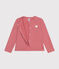 Girls' fleece cardigan ROSEWOOD pink