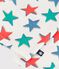 Babies' long-sleeved star-print cotton T-shirt Ecru/multicolor