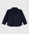 Boys' wide ribbed corduroy overshirt SMOKING blue