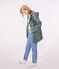Iconic Recycled Fabric and Organic Cotton Raincoat THUYA green