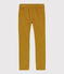 Girls' Velvet Trousers TOPAZE yellow