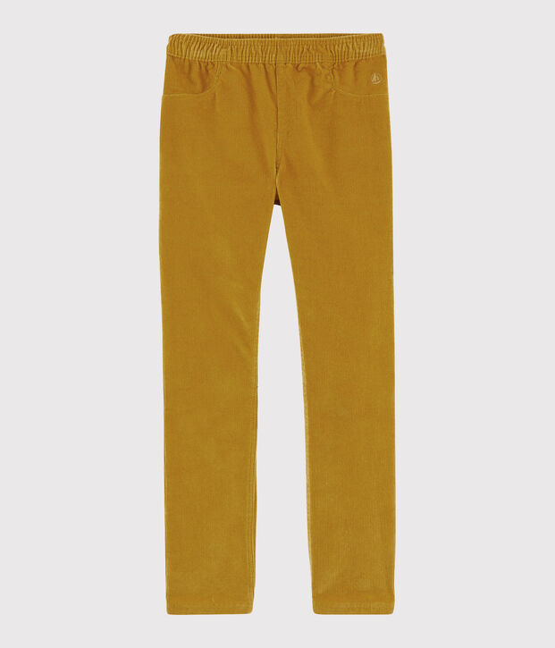 Girls' Velvet Trousers yellow