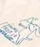 Girls' long-sleeved cotton T-shirt AVALANCHE Ecru