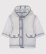 Unisex transparent waxed coat for babies