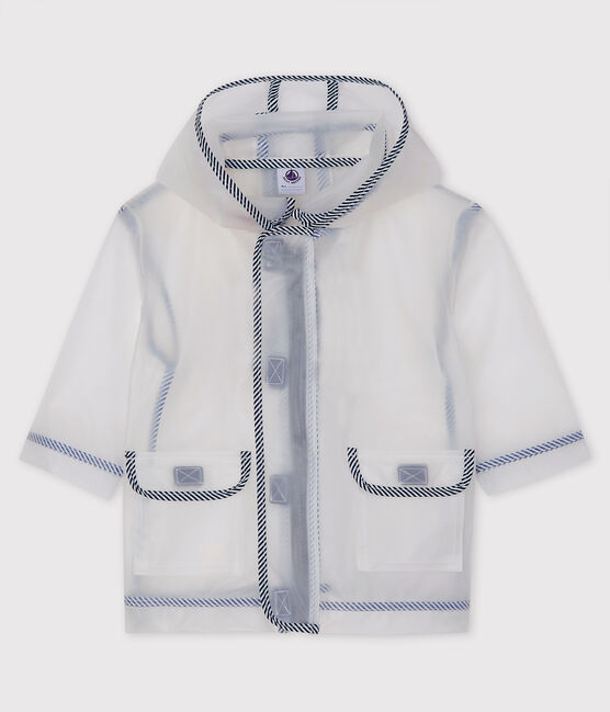 Unisex transparent waxed coat for babies TRANSLUCIDE