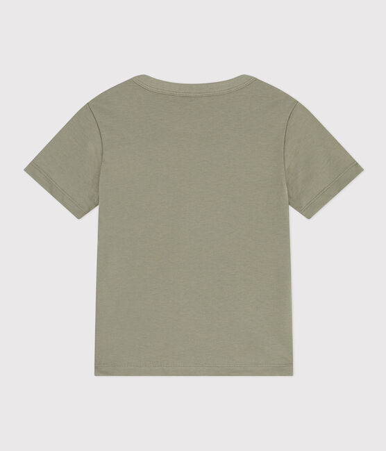 Boys' Short-Sleeved Cotton T-Shirt MARECAGE /AVALANCHE