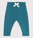 Babies' jogging bottoms in plain cotton