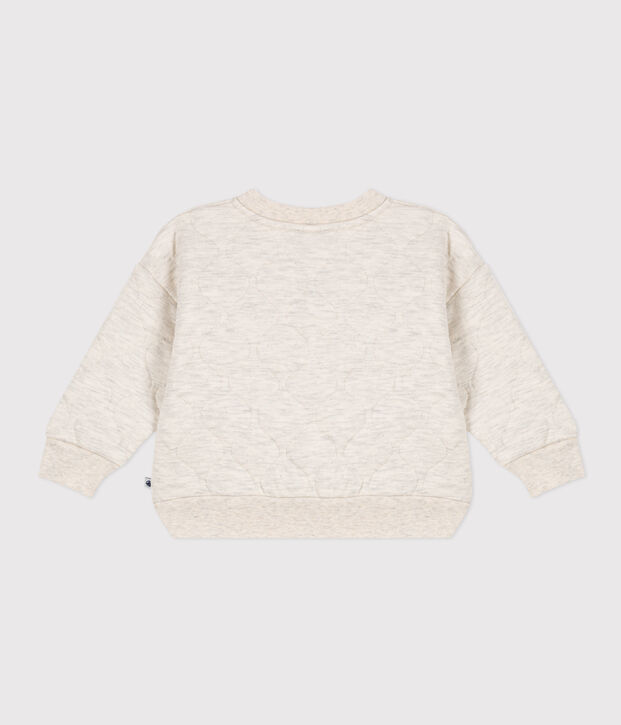 Babies'' Quilted Tube Knit Baseball Jacket MONTELIMAR CHINE