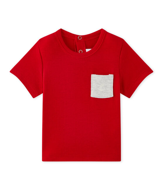 Baby boy's plain T-shirt TERKUIT red