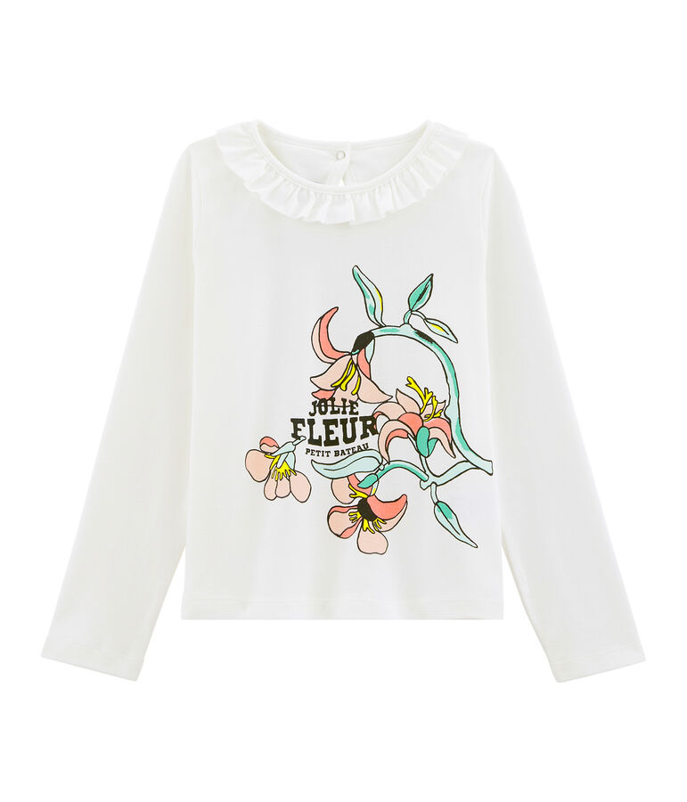 Girls' T-Shirt MARSHMALLOW white