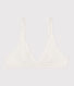Women's spotted cotton and elastane bra