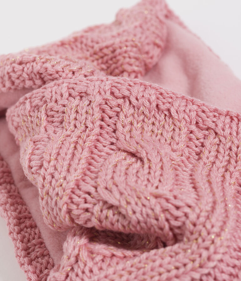 Girls' Snood pink/yellow