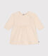 Babies' long-sleeved quilted tube knit dress