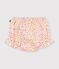 Babies' printed cotton bloomers white/multicolor