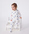 Babies' stripy heart-patterned cotton pyjamas MARSHMALLOW white/MULTICO white