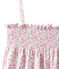 Nuisette fille smockée imprimée ECUME white/MULTICO white