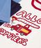 Children's firefighter design cotton pyjamas. blue/multicolor