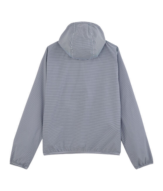 Unisex Short Windbreaker SMOKING blue/MARSHMALLOW white