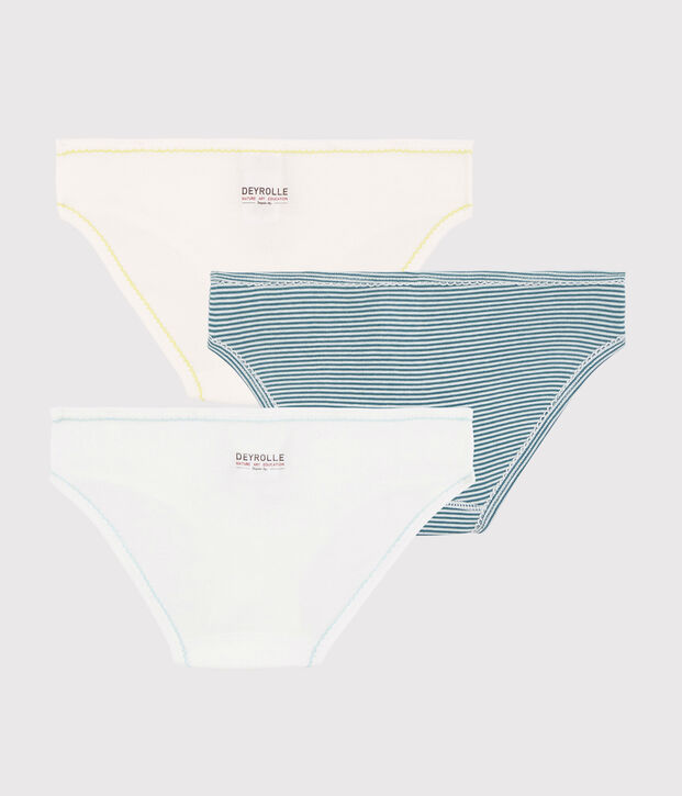Petit Bateau x Deyrolle Girls' Briefs - 3-Piece Set multicolor