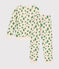 Children's tree print brushed terry towelling pyjamas AVALANCHE white/MULTICO