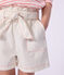 Children's plain cotton shorts white