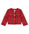Baby Girls' Checked Cardigan TERKUIT red/MULTICO CN white