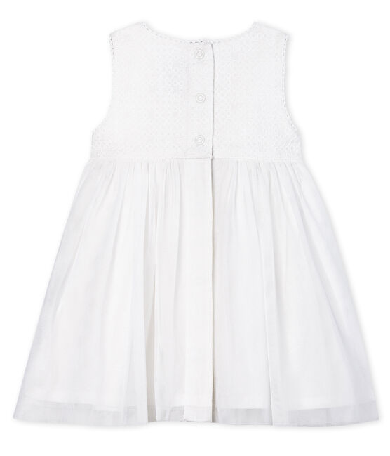 Baby Girls' Special Occasion Dress MARSHMALLOW white/CUIVRE brown