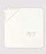 Babies' Square Bath Towel and Bootees Set in Terry and Organic Cotton