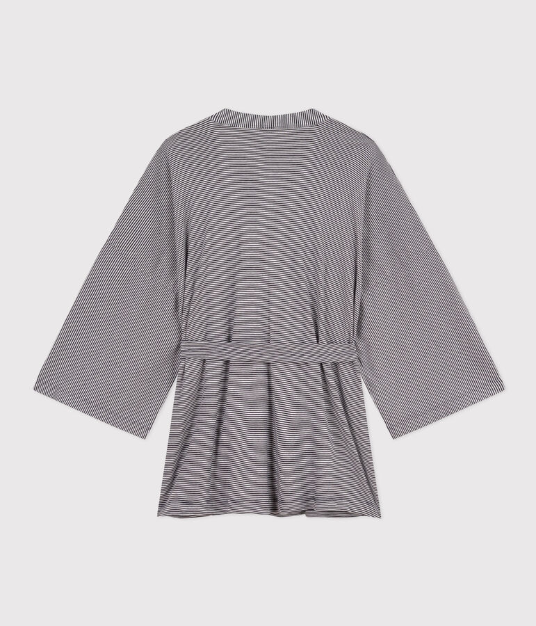 Women's Striped Kimono blue/white