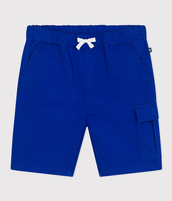 Boys' Cotton Canvas Bermuda Shorts SURF blue