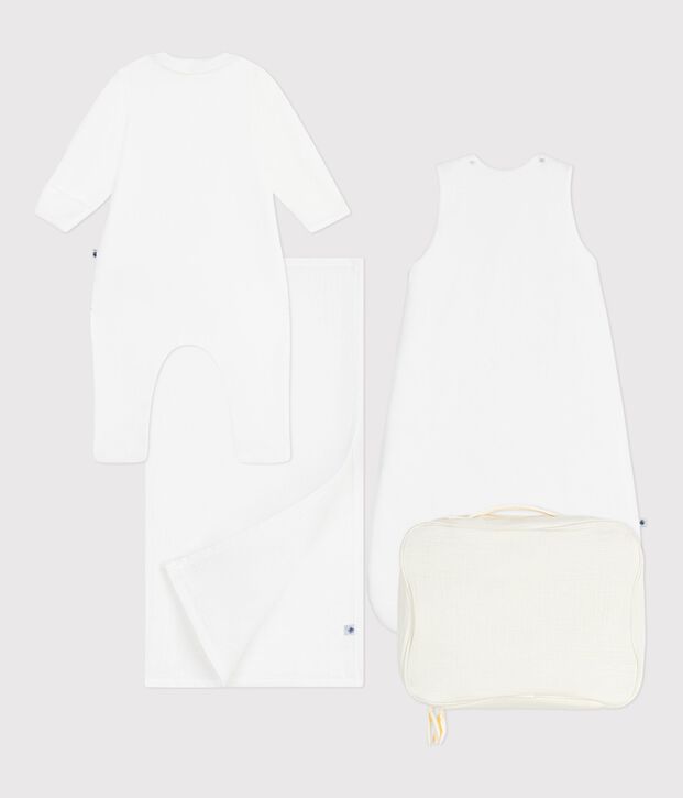 Newborn babies' gift suitcase in cotton multicolor