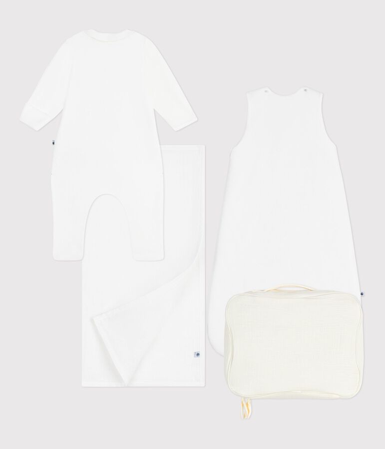 Newborn babies' gift suitcase in cotton multicolor