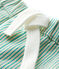 Baby Boys' Eye-Catching Stripy Serge Shorts MARSHMALLOW white/GAZON green