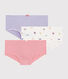 Girls' Bird Print Hipsters - 3-Piece Set
