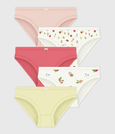 Pack of children's fruit print cotton pants