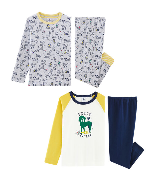 Boys' Ribbed Pyjamas - 2-Piece Set multicolor