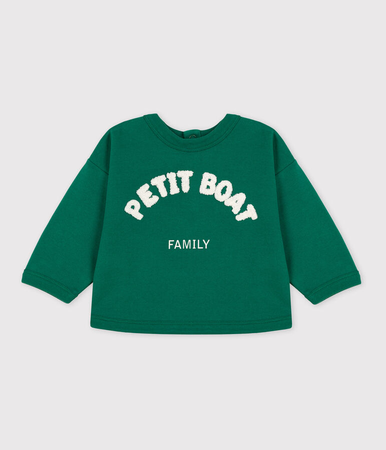 Babies' Cotton Sweatshirt EVERGREEN green
