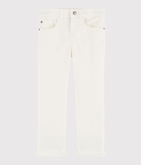 Boys' Serge Trousers MARSHMALLOW white