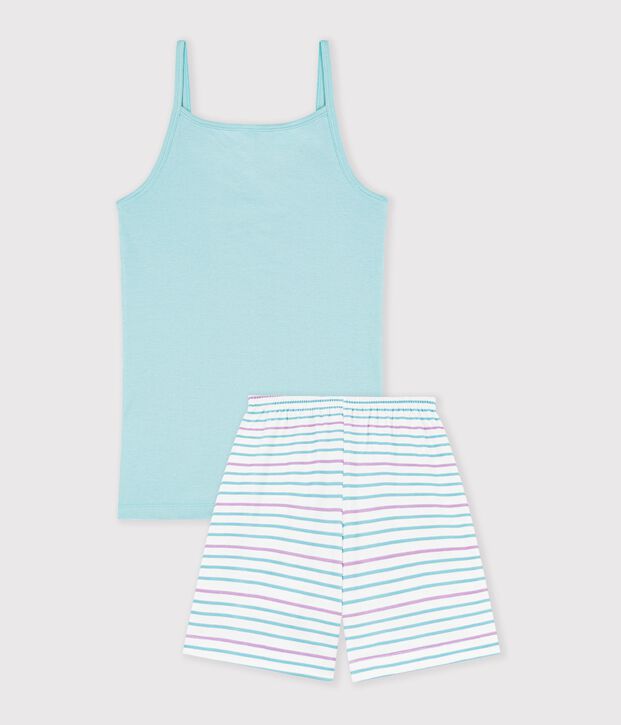 Pyjama short en c&ocirc;te green/multicolor